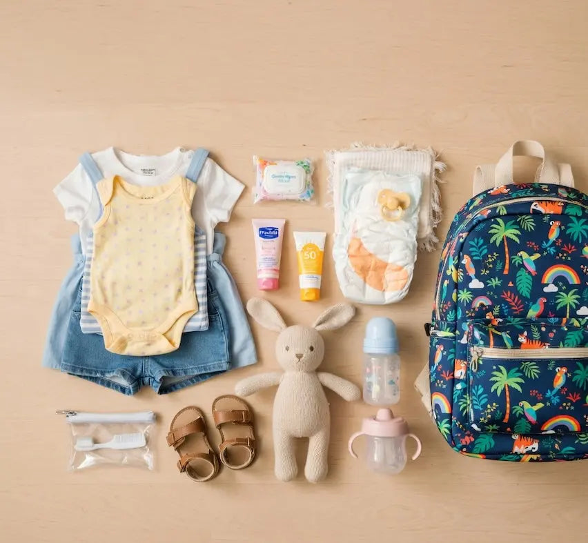 Bébé et enfant en vacances : je mets quoi dans leur valise ?