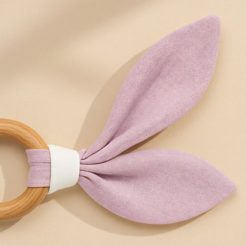 Anneau de dentition PAPATE en coton bio - Rose