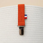Attache tétine PAPATE en coton Bio - Rouge