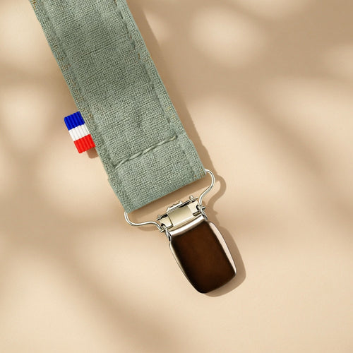 Attache tétine PAPATE en coton Bio - Vert