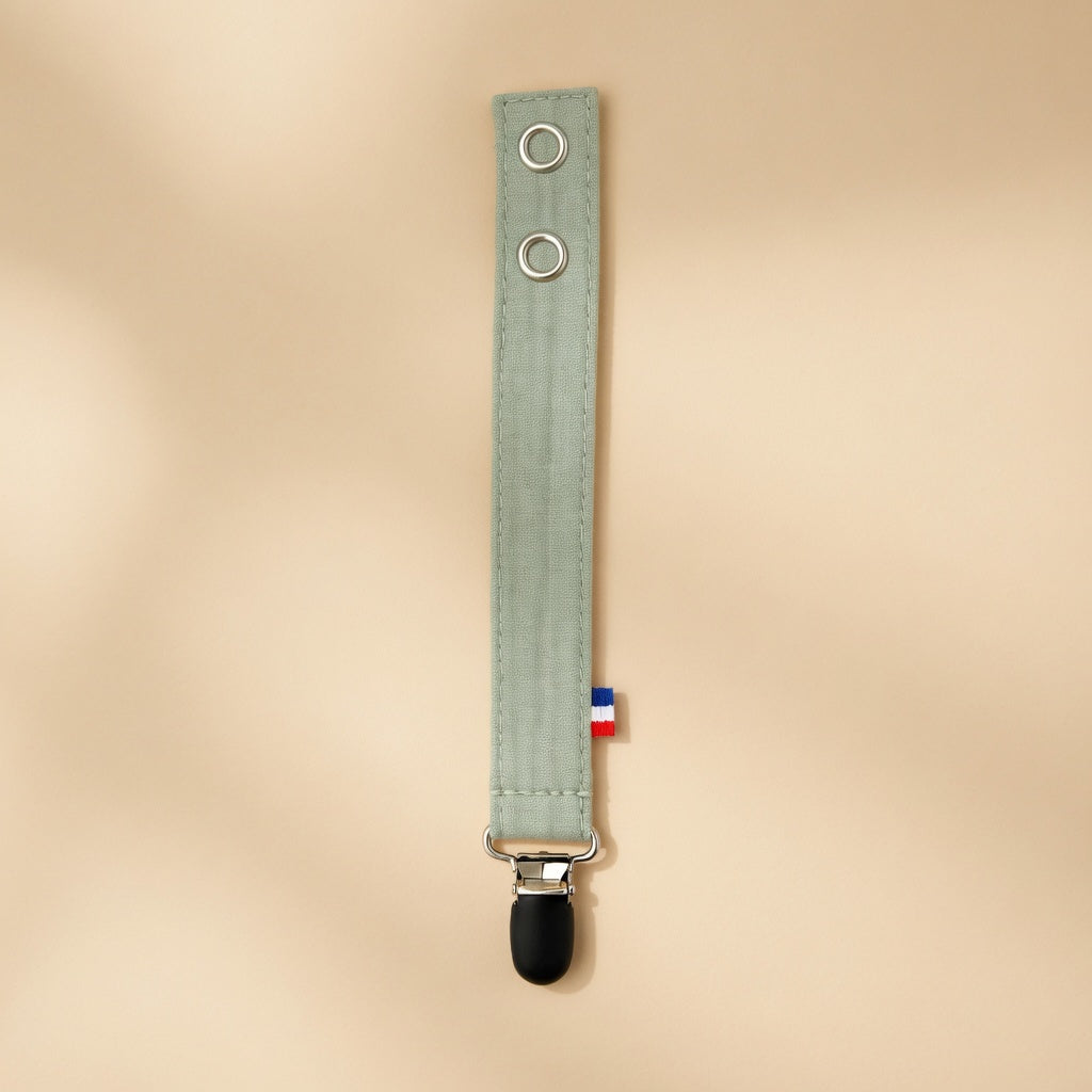 Attache tétine PAPATE en coton Bio - Vert
