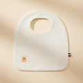 Bavoir PAPATE en Coton Bio Blanc