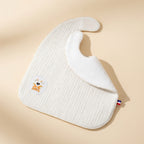 Bavoir PAPATE en Coton Bio Blanc