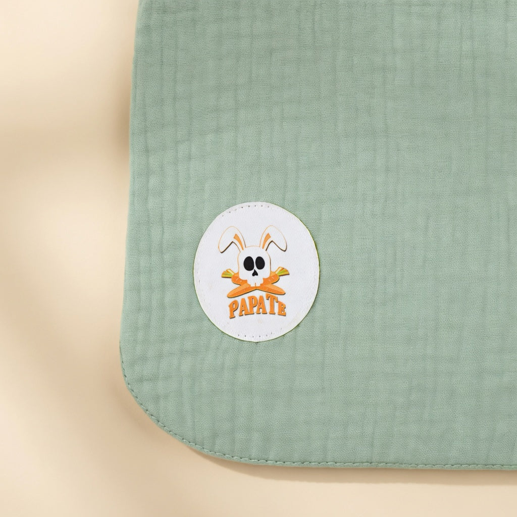 Bavoir PAPATE en Coton Bio Vert