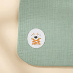 Bavoir PAPATE en Coton Bio Vert