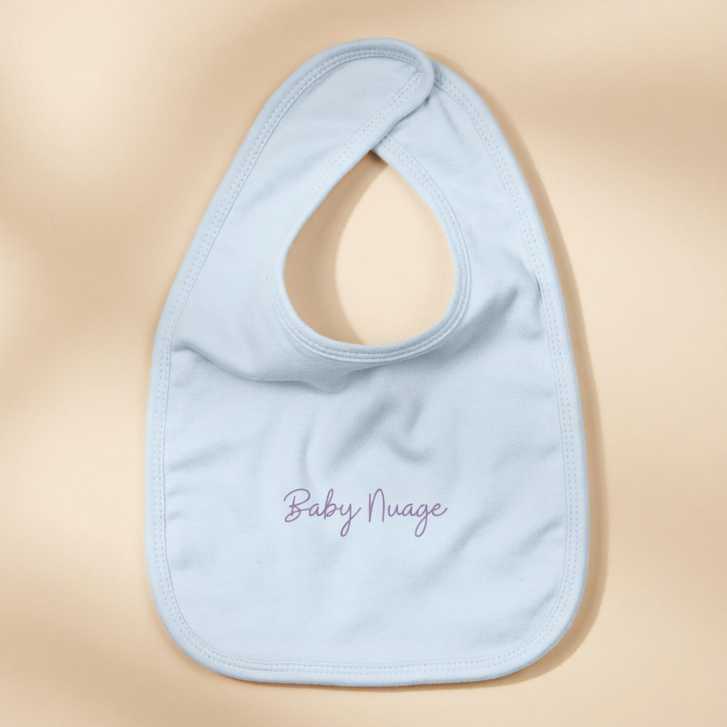 Bavoir Baby Nuage en Coton Bio Bleu Taille unique
