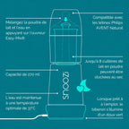 Kit Snoozi : Biberon de nuit + Station chauffe-biberon