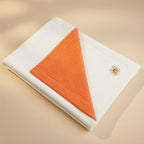 Couverture polaire PAPATE en coton bio - Fraise