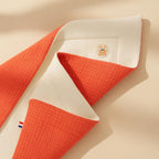 Couverture polaire PAPATE en coton bio - Fraise