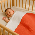 Couverture polaire PAPATE en coton bio - Fraise
