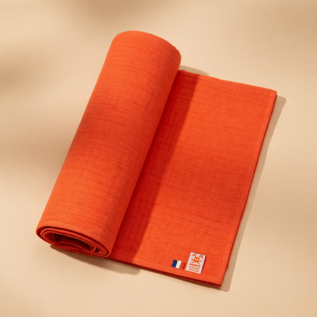 Maxi Lange PAPATE en Coton Bio - Fraise