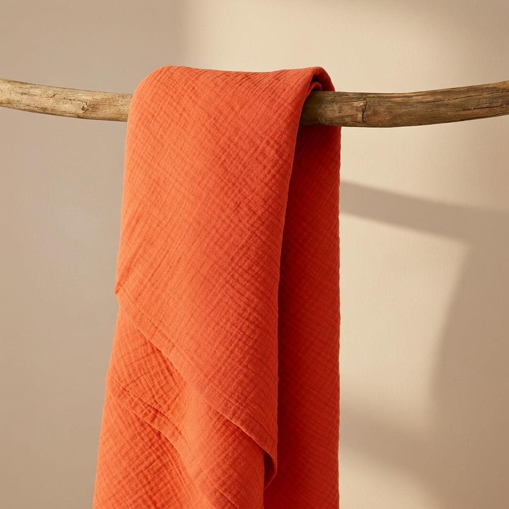 Maxi Lange PAPATE en Coton Bio - Fraise