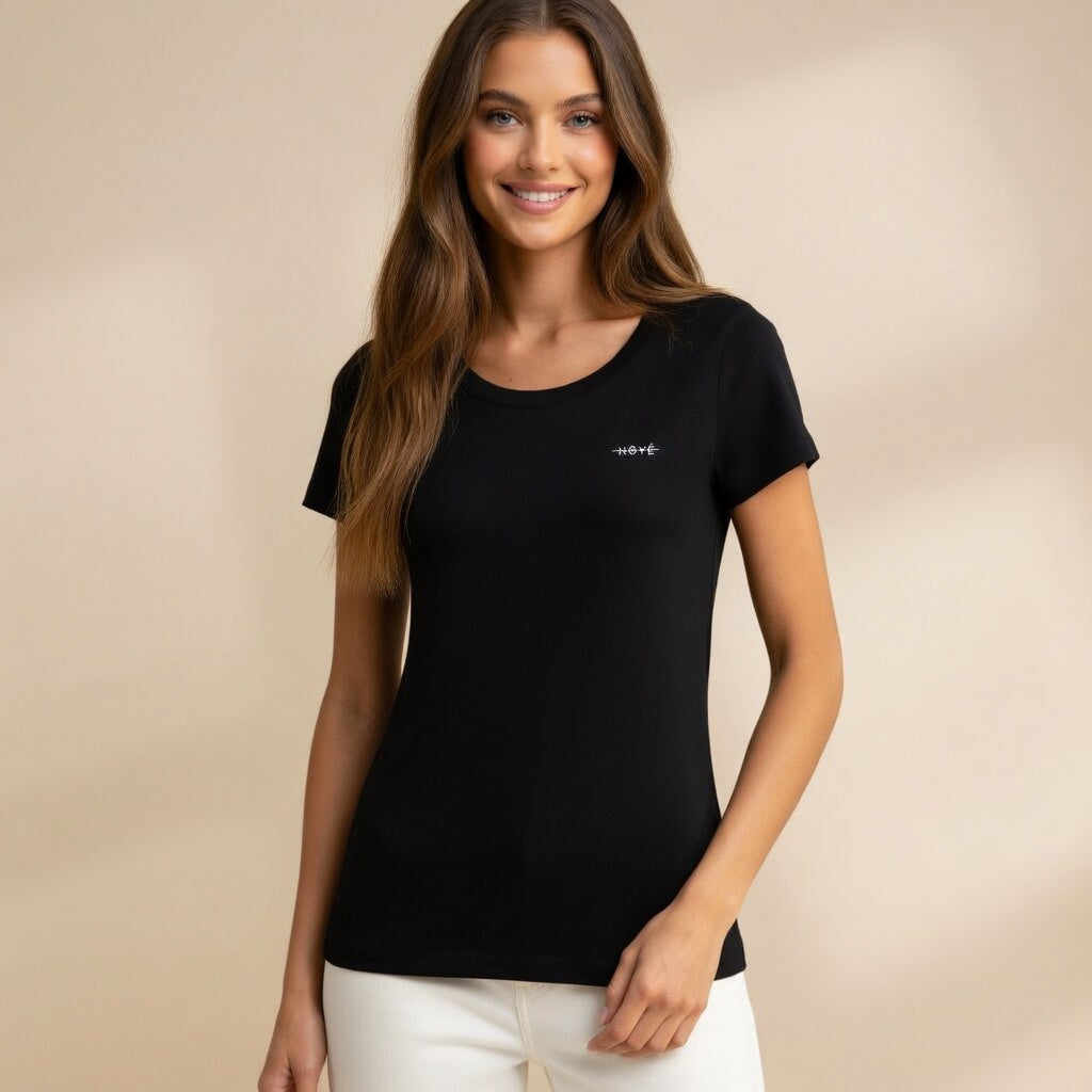 T-shirt manches courtes NOYÉ - Noir NOIR
