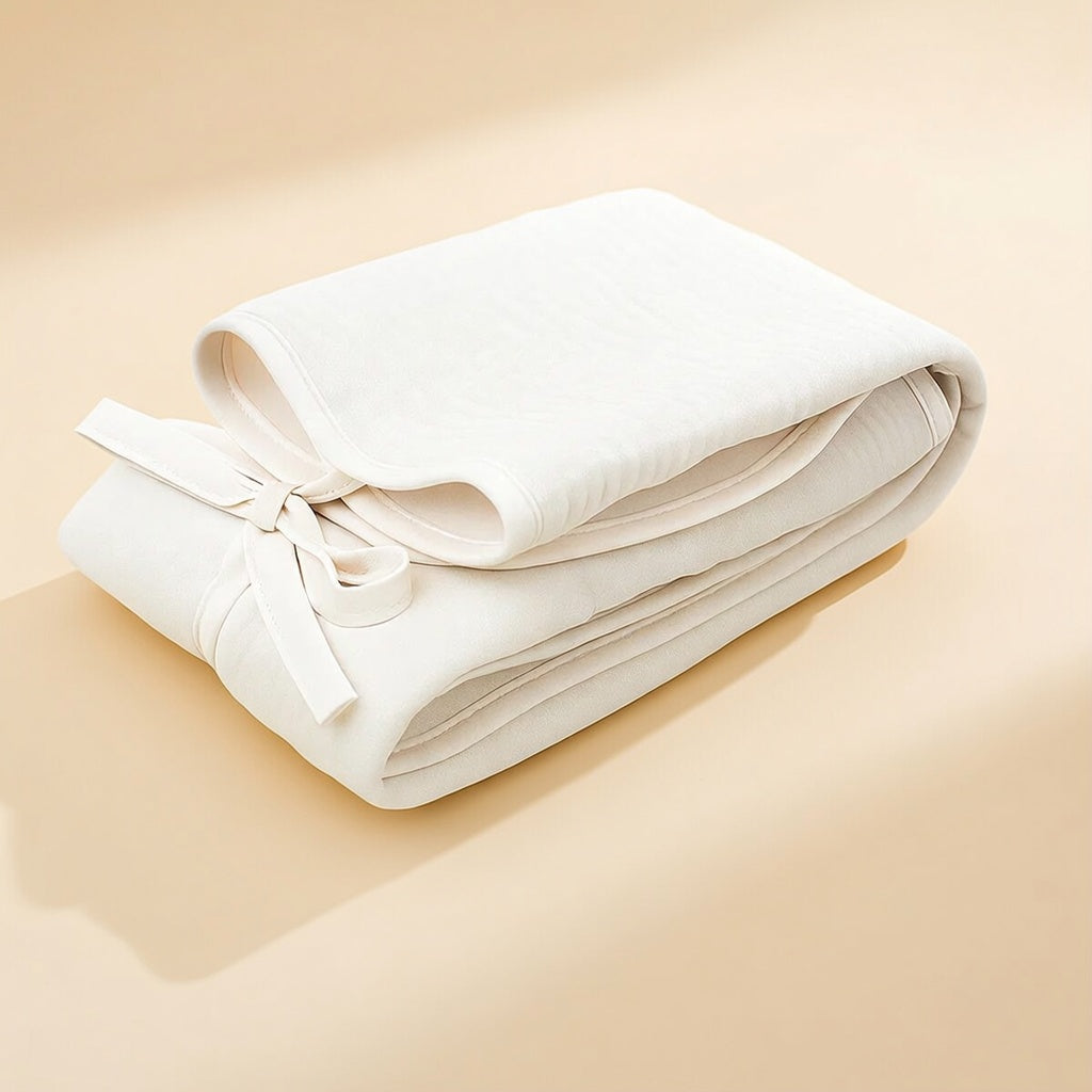 Tapis à langer PAPATE en coton bio - Blanc