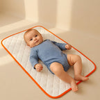 Tapis à langer PAPATE en coton bio - Fraise