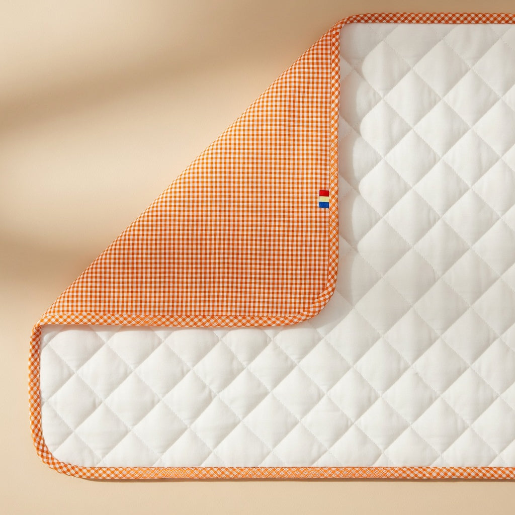 Tapis à langer PAPATE en coton bio - Vichy