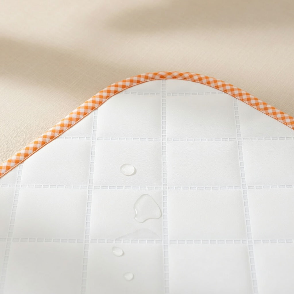 Tapis à langer PAPATE en coton bio - Vichy