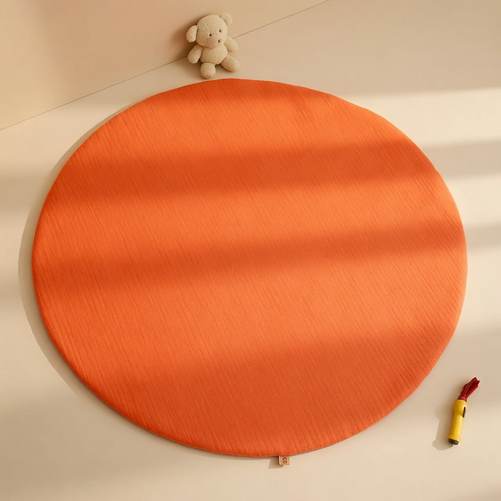 Tapis d'éveil PAPATE en coton bio Havane - Fraise