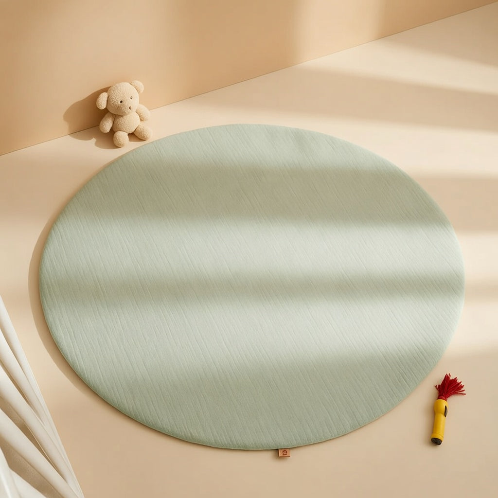 Tapis d'éveil PAPATE en coton bio Havane - Vert