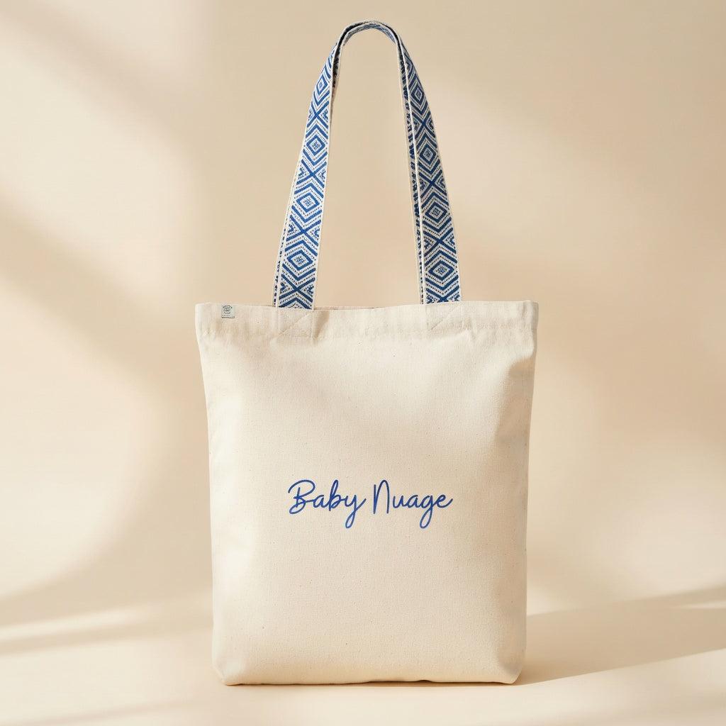 Tote bag Baby Nuage - Bleu