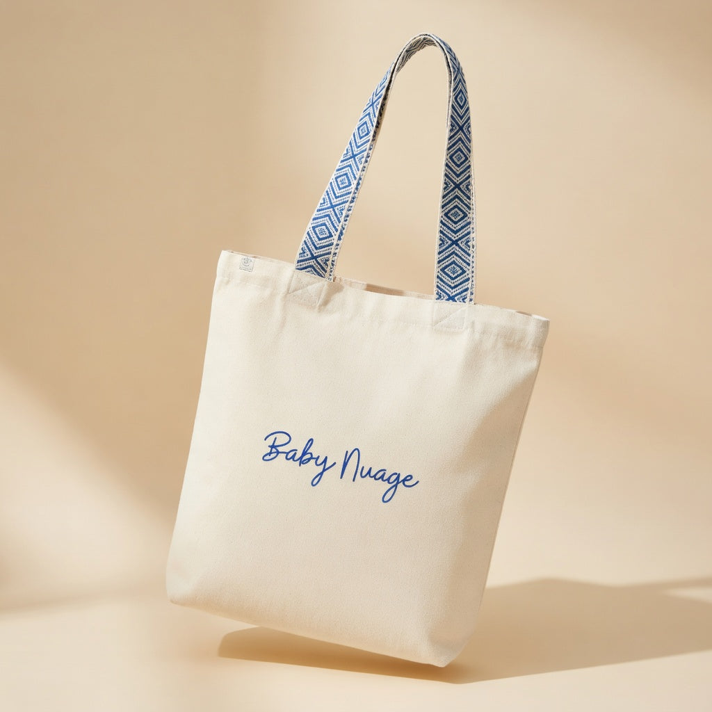 Tote bag Baby Nuage - Bleu Bleu