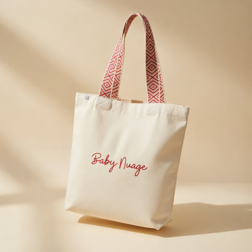 Tote bag Baby Nuage - Rouge Rouge