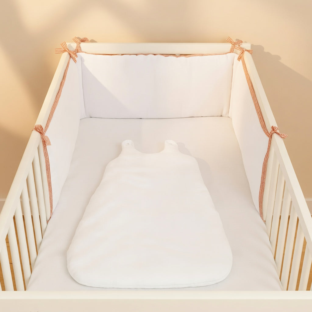 Tour de lit PAPATE en coton bio - Vichy
