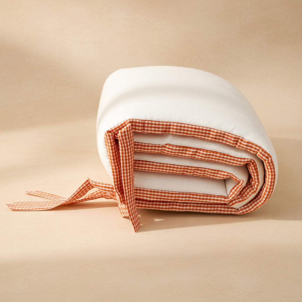 Tour de lit PAPATE en coton bio - Vichy