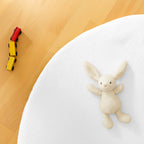 Tapis d'éveil PAPATE en coton bio Havane - Blanc