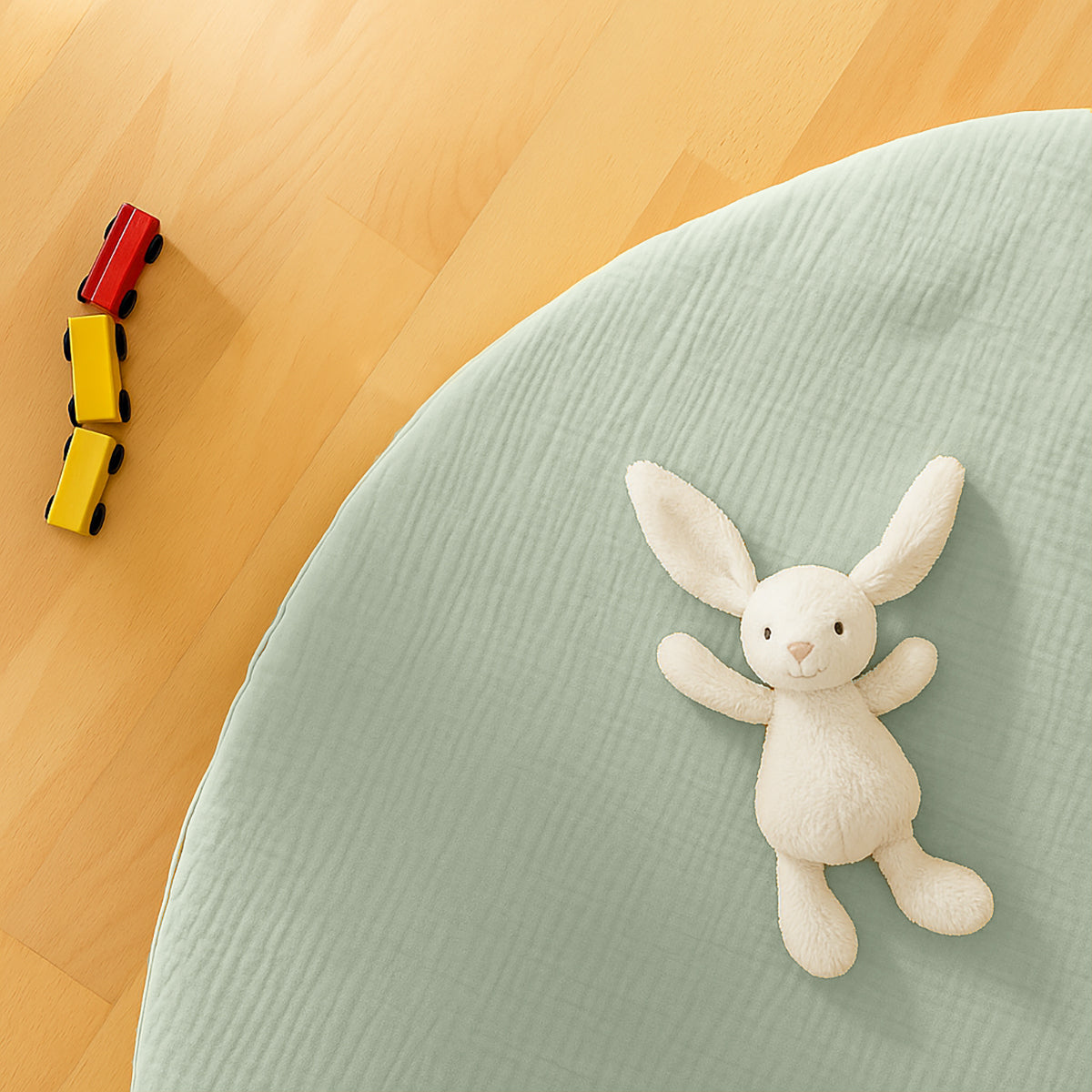 Tapis d'éveil PAPATE en coton bio Havane - Vert