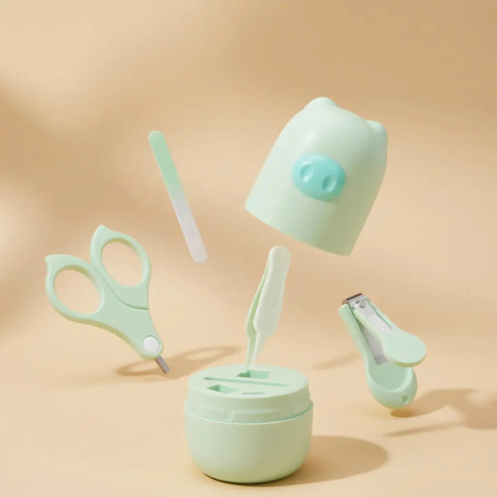 Set Coupe-Ongles Bébé Green pig